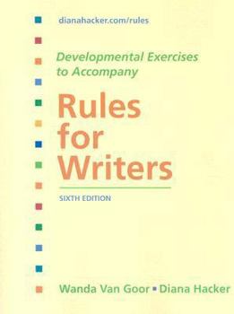 Paperback Developmental Exercises to Accompany Rules for Writers Book