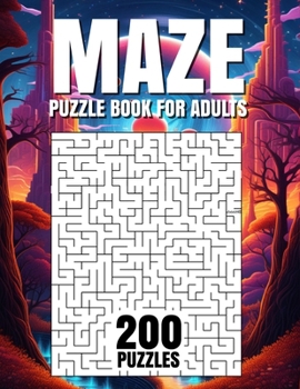Paperback Maze Puzzle Book for Adults 200 Puzzles Book