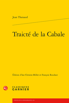 Paperback Traicte de la Cabale [French] Book