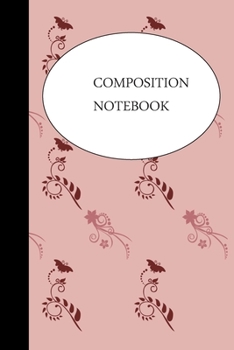 Paperback Composition Notebook: pretty pink college ruled notebook Book