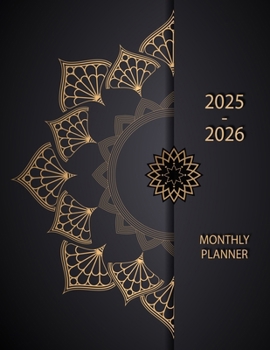 Paperback Monthly Planner 2025 2026 Book