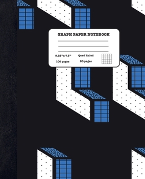 Graph Paper Notebook Quad Ruled 5x5: Home Economics and Science - Composition Notebook for Girls Boys Students - cute Notebook for College School - Geometric Shapes Design