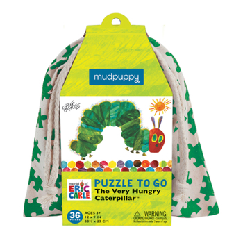Mudpuppy The Very Hungry Caterpillar to Go Puzzle, 36 Pieces, Ages 3+, Beloved Eric Carle Artwork, Made with Safe, Non-Toxic Materials