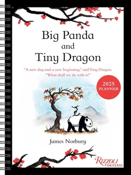 Calendar Big Panda and Tiny Dragon 12-Month 2025 Planner Calendar Book