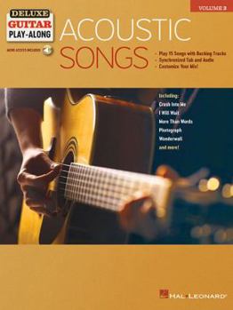 Paperback Acoustic Songs: Deluxe Guitar Play-Along Volume 3 [With Access Code] Book