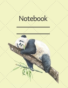 Notebook: Lined, Soft Cover,  Size 8.5 x 11 Notebook: Composition Book, Journal Panda Edition