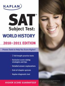 Paperback Kaplan SAT Subject Test World History 2010-2011 Edition Book