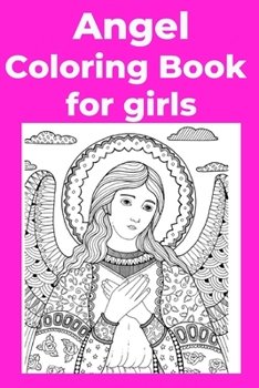Paperback Angel Coloring Book for girls [Large Print] Book