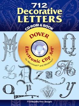 Paperback 712 Decorative Letters Book