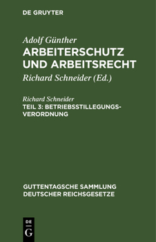 Hardcover Betriebsstillegungsverordnung [German] Book