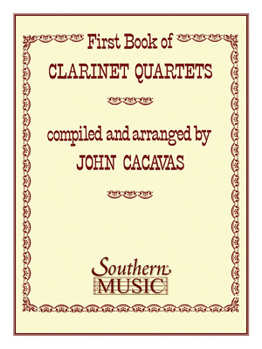 Paperback First Book of Clarinet Quartets: Clarinet Quartet Book