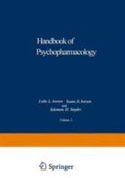 Hardcover Handbook of Psychopharmacology, Vol. 3: Biochemistry of Biogenic Amines Book