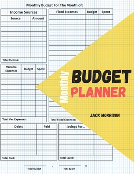 Paperback Monthly budget planner and organizer: Debt and savings tracker + Budgeting expenses volume [Large Print] Book