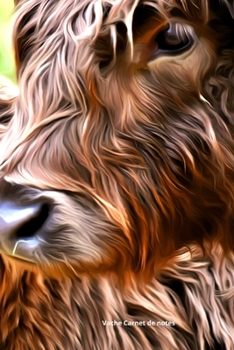 Vache Carnet de notes: Journal A5 ligné original de 119 pages- Une belle idée de cadeau pour les amoureux des animaux (French Edition)