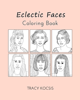 Paperback Eclectic Faces Coloring Book