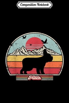 Composition Notebook: French Bulldog . Retro Style  Journal/Notebook Blank Lined Ruled 6x9 100 Pages