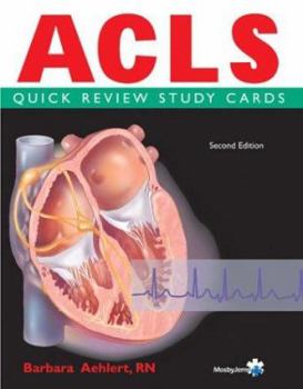 Hardcover ACLS Quick Review Study Cards Book