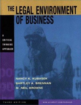 Hardcover The Legal Environment of Business: A Critical Thinking Approach Book