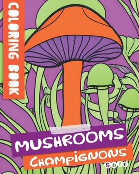 Paperback Easy Flow Coloring Book, Mushrooms [Multiple Languages] Book