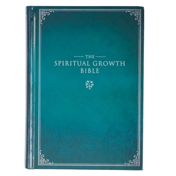 Hardcover The Spiritual Growth Bible, Study Bible, NLT - New Living Translation Holy Bible, Hardcover, Teal Book