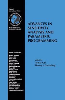 Paperback Advances in Sensitivity Analysis and Parametric Programming Book