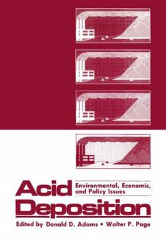 Paperback Acid Deposition: Environmental, Economic, and Policy Issues Book