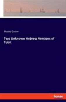 Paperback Two Unknown Hebrew Versions of Tobit Book