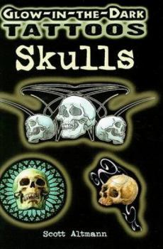 Paperback Glow-In-The-Dark Tattoos: Skulls Book