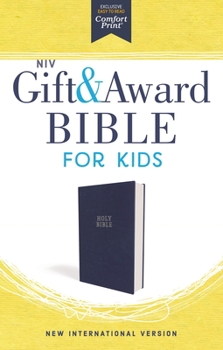 Paperback Niv, Gift and Award Bible for Kids, Flexcover, Blue, Comfort Print Book