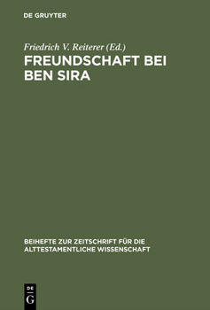 Hardcover Freundschaft bei Ben Sira [German] Book
