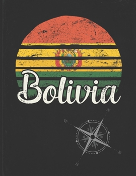 Bolivia: Bolivian Vintage Flag Personalized Retro Gift Idea for Coworker Friend or Boss  2020 Calendar Daily Weekly Monthly Planner Organizer