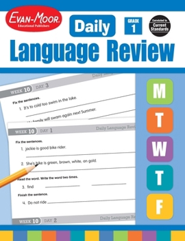 Paperback Daily Language Review, Grade 1 Teacher Edition Book