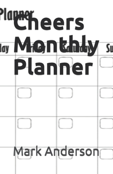 Paperback Cheers Monthly Planner Book