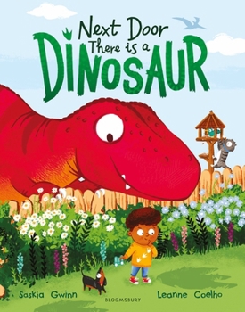Hardcover Next Door There Is a Dinosaur: A Funny Picture Book for 3+ with Hidden Dinosaurs on Every Page Book