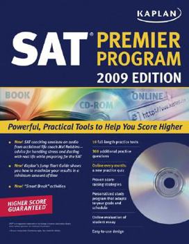 Paperback Kaplan SAT 2009 Premier Program (w/ CD-ROM) (KAPLAN SAT (BOOK AND CD-ROM)) Book