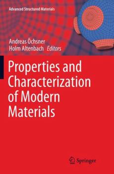Paperback Properties and Characterization of Modern Materials Book