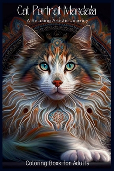 Paperback Cat Portrait Mandala: A Relaxing Artistic Journey Book