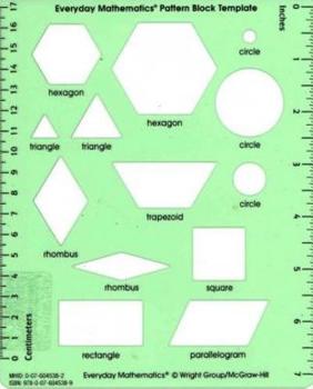 Misc. Everyday Mathematics 4, Grades 1-3, Pattern Block Template Book