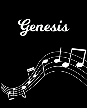 Paperback Genesis: Sheet Music Note Manuscript Notebook Paper - Personalized Custom First Name Initial G - Musician Composer Instrument C Book