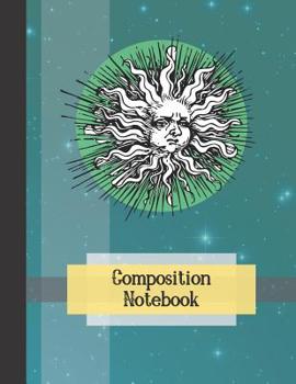Paperback Composition Notebook: Vintage Sun, Moon, and Stars (WIDE RULED) - Writing Journal Gift for Girls and Women Book