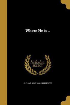 Paperback Where He is .. Book