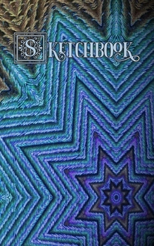 Paperback Sketchbook: Peacock Kaleidoscope, Blue, Green and Tan - Blank Unlined Paper, Scrapbook, Small Convenient Size Book