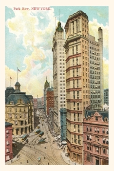 Paperback Vintage Journal Park Row, New York City Book