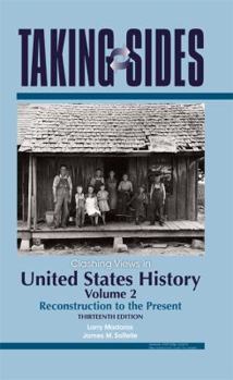 Paperback Clashing Views in United States History, Volume 2: Reconstruction to the Present Book