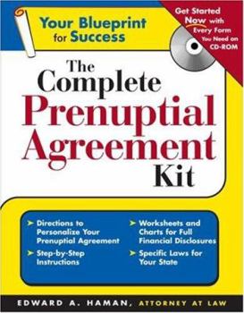 Paperback The Complete Prenuptial Agreement Kit [With CDROM] Book