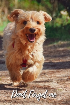 Paperback Don't Forget Me: Cute Dog Running.Internet Password Logbook with alphabetical tabs.Personal Address of websites, usernames, passwords n [Large Print] Book