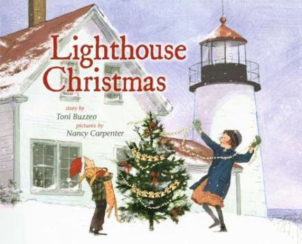 Hardcover Lighthouse Christmas Book