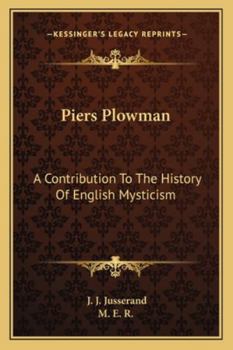 Paperback Piers Plowman: A Contribution To The History Of English Mysticism Book