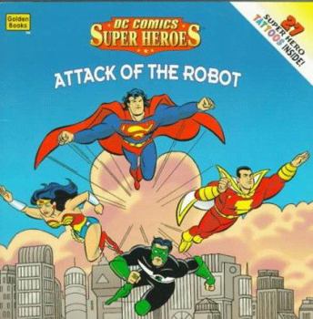 Paperback DC Sprhero/Atck RobotBk Tatoo (Golden Books) Book