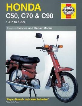 Paperback Haynes Honda C50, C70, & C90: 1967-1999 Book